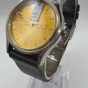Vintage Fossil Eye Chart Watch PR-1179 - Optometrist Eye Doctor Special